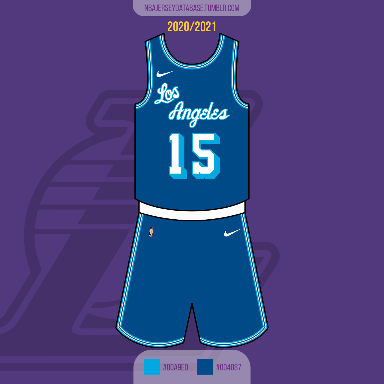lakers blue and purple jersey