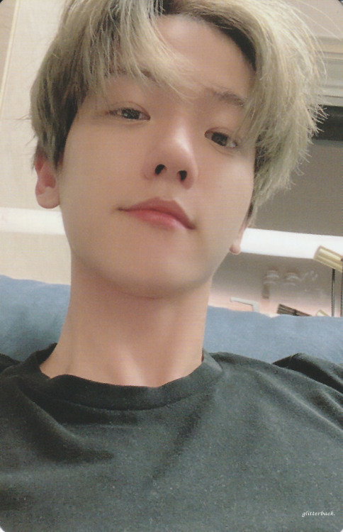 dailyexo: Baekhyun - 200705 ‘Delight’ album photocard Credit: Glitter Baek. 