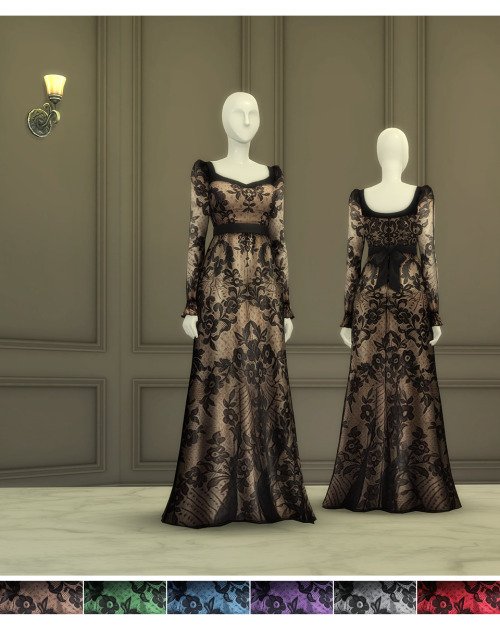 Black Sheer Gown (6 Color)-무단수정 / 2차배포 절대 금지DO NOT UPLOAD TO ANOTHER SITEDO NOT Re-color, Re-edit, I
