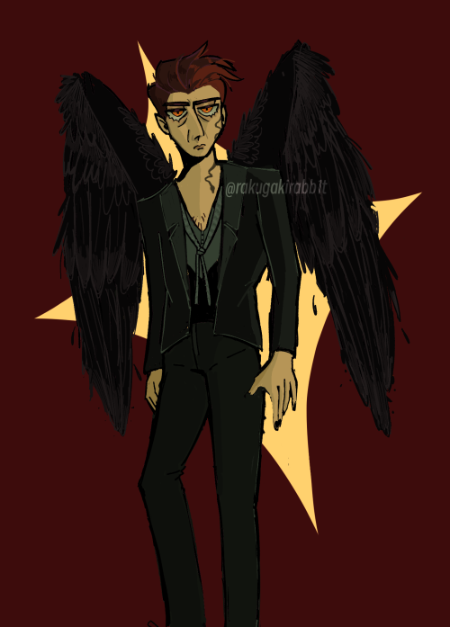 Feels Like I Havent Made Proper Good Omens Art In AGESSSS! Anyways Heres A Crowley Drawing :D
