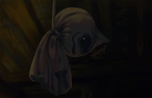dizzieskizze:  68/721 ShuppetIt loves vengeful emotions and hangs in rows under the eaves of houses where vengeful people live.