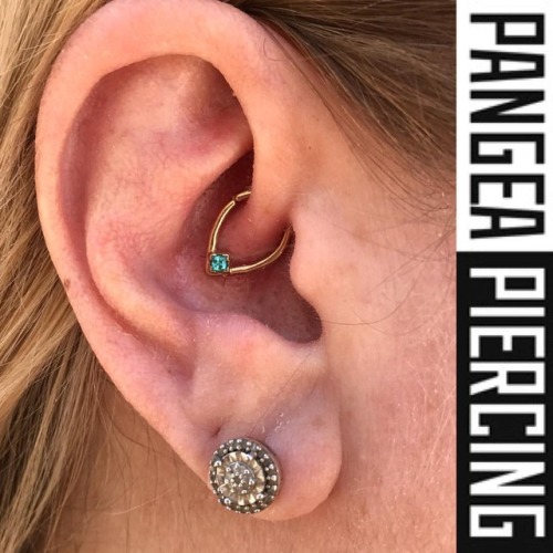 piercingsbycampbell: A Healed daith piercing from over a year ago. I had the honor of piercing it th
