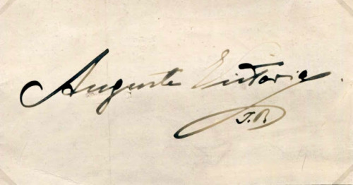 THE AUTOGRAPH H.I.R.M. Empress Auguste Viktoria of Germany, Queen of Prussia, née Princess of