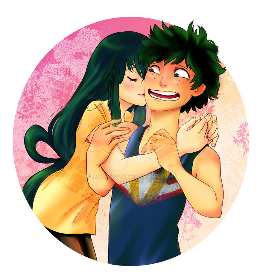 Boku No Hero Academia Izuku And Tsuyu