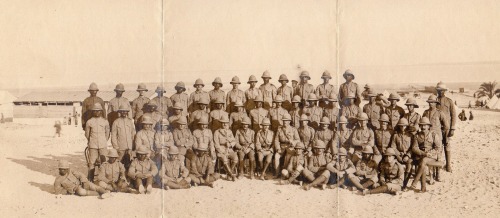 The Sergeants of the British West India Regiment in Palestine, First World War (from the collection 