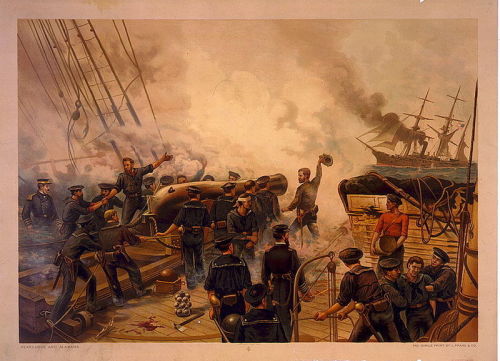 The American Civil War battle near France — The Battle of CherbourgThe CSS Alabama was one of 