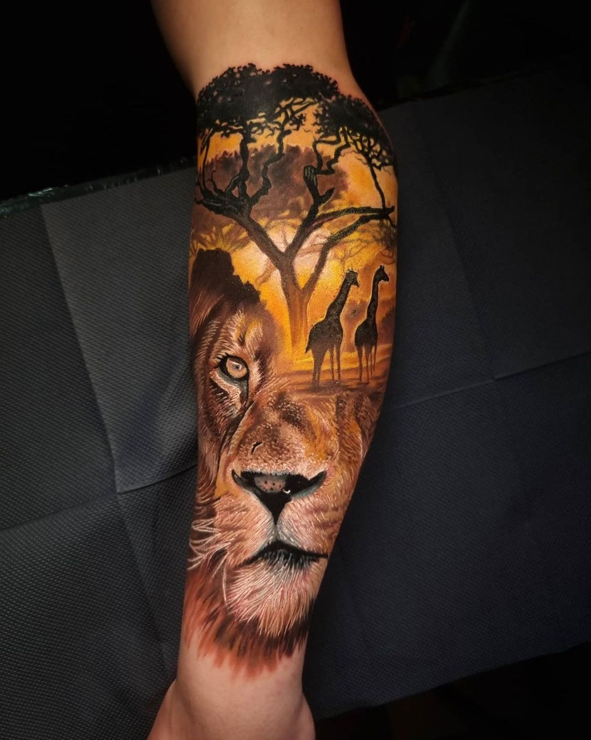Tattoo Ideas — Lion & Giraffes ...