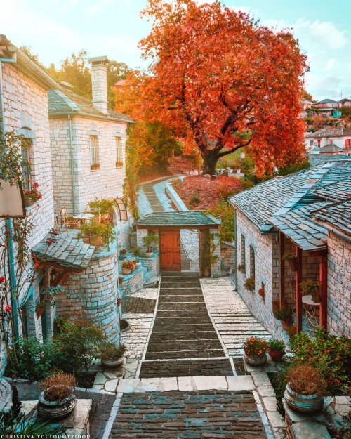 The beautiful mountain village of Aristi in Greece by Christina Touloumtzidou.