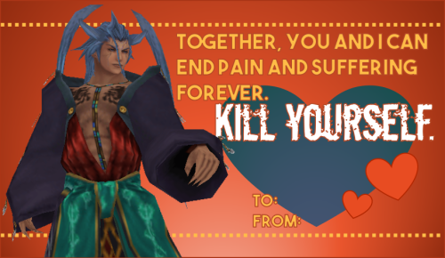 Have a few FFX Valentine’s Cards.