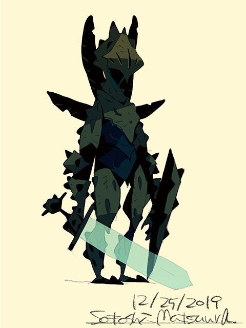 hiziri-pro:  Spiky Knight.  Posted a picture