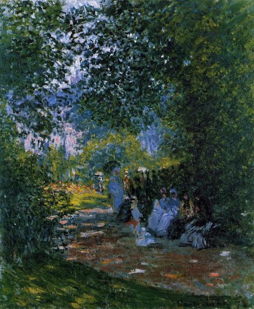 artist-monet:Park Monceau 3, 1878, Claude Monet