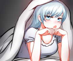 ndgd69:  13_RWBY - Weiss Schnee “Q.Quickly come in my arms as it ’s cold!” 