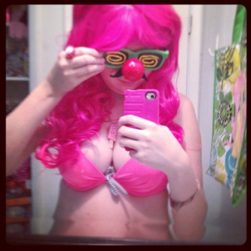 (MLP) Bikini Pinkie Pie Cosplay Selfie by KrazyKari
