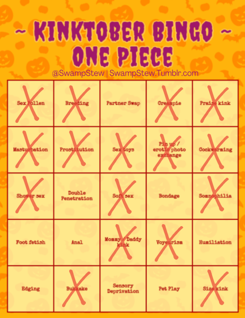 Ravens Silly Manifestations — Kinktober but make it a bingo game photo