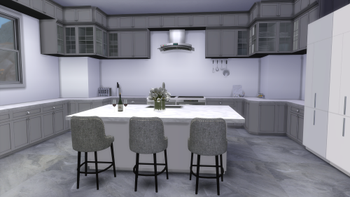 Luxe Grey Kitchen & Dining Room[Tray Files + CC Links]DOWNLOAD*Patreon early access - Public rel