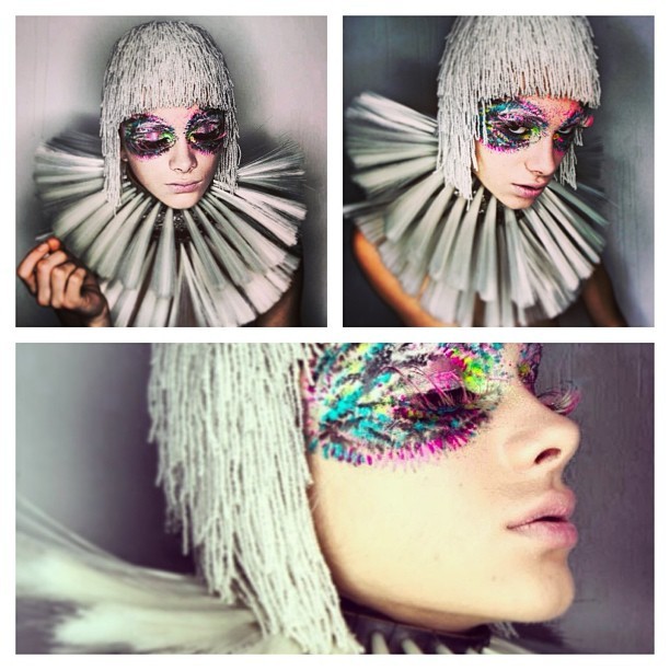 flawedstranger:  makeup by Elad Yesharel Baron