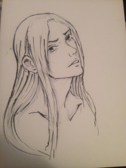 doodled a modern day illumi with a brush pen and a c1 cool grey copic