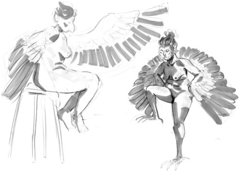 Harpies from another drawing session.