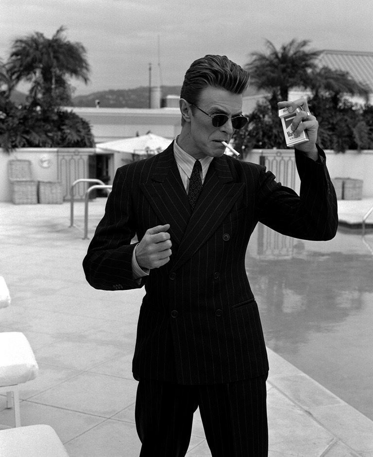 blueblackdream:Michel Haddi, David Bowie, Peninsula Hotel, Beverly Hills, California,