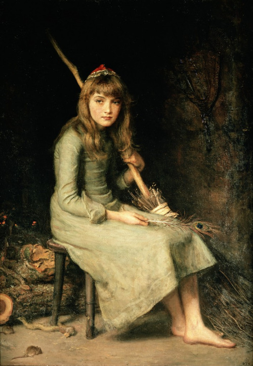 karamazove: Cinderella (1881) — John Everett Millais
