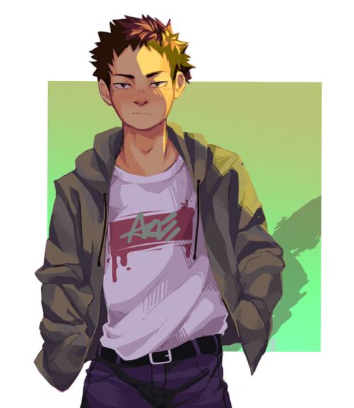 vc-arts:i’m trying to get used to drawing iwaizumi…and posting him today is very fitting because HAI