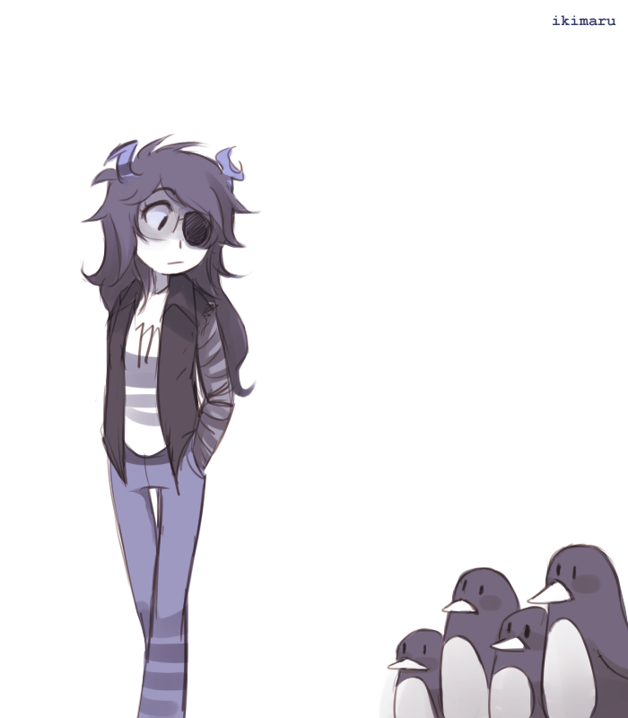   Anonymous: I HAVE A RANDOM REQUEST VRISKA BEING FOLLOWED BY 30 PENGUINS PLEEEEEEEEASE
