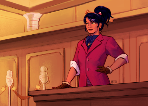 Timeskip Au Featuring Defense Attorney Trucy And Prosecutor Kay