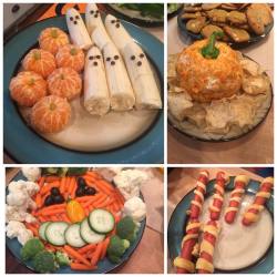 Ohheyakandmj:  Halloween Snacks 🎃👻  @Dozer09 Halloween Party!!👻👻🍁🍂🎃🎃