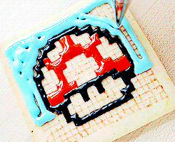 delicieuss:  nintendo mushroom cookie 