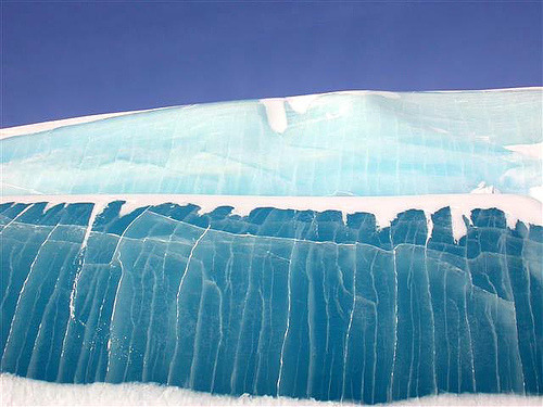 coolthingoftheday:    Half-melted ice formations at the Antarctic base of Dumont