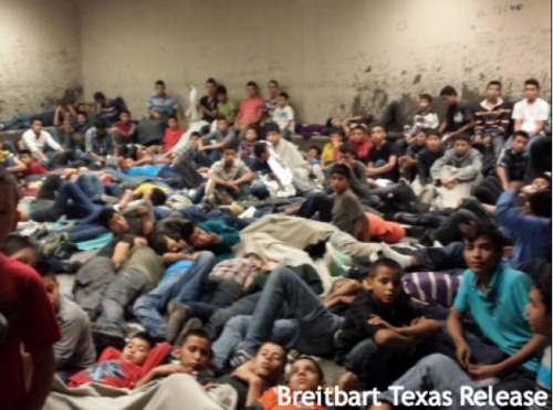 fuckyeahmarxismleninism: Leaked Photos Show Immigrant Children Packed In Crowded Texas Border Facili