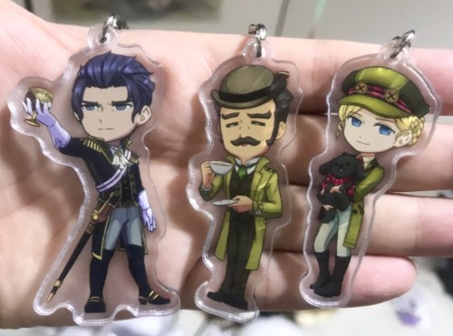 My Great Ace Attorney Acrylic Charms have finally arrivedd ;w; You can purchase them here!Spoiler ba