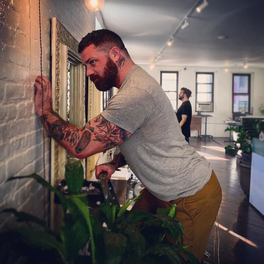 beardburnme:  “Airing out my undercarriage before my next client. #bearproblems