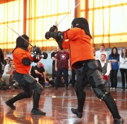 iamafencer:Ties Kool takes his teacher Mishael Lopes to the floor in the ILHG 2013 fight for 3rd place.