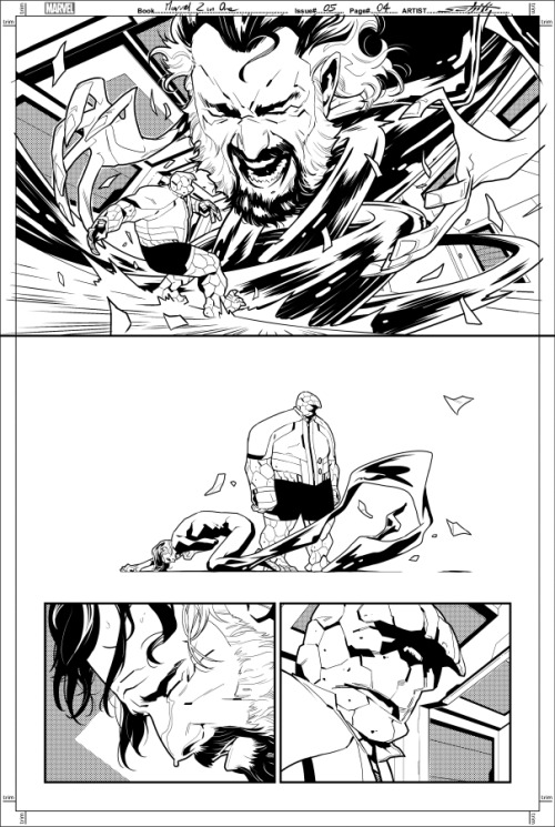 Marvel 2 in One #05, by Chip Zdarsky, Frank Martin and me, is out tomorrow! Here’s a BW preview ;)