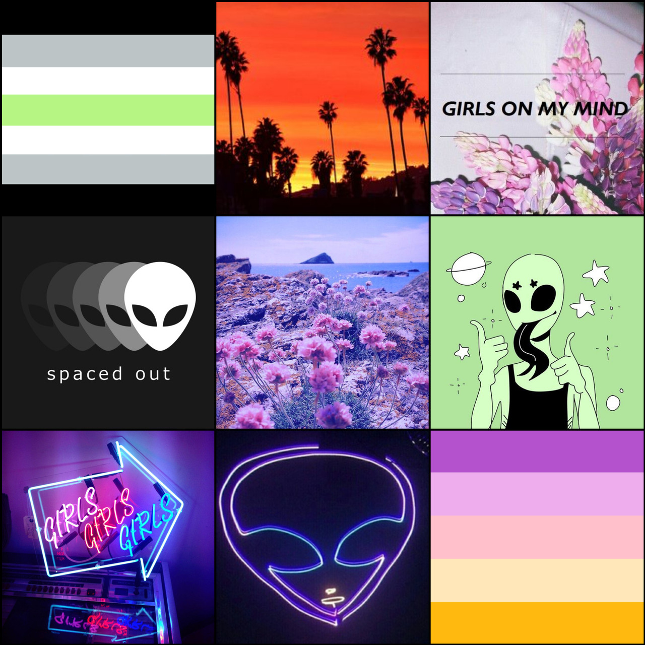 Lgbt Aesthetics Agender Nblw With Nature And Alien Themes For Anon