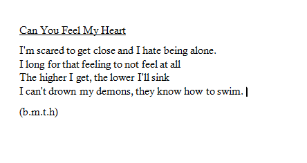 semppiternal:  Can You Feel My Heart, Bring Me The Horizon 
