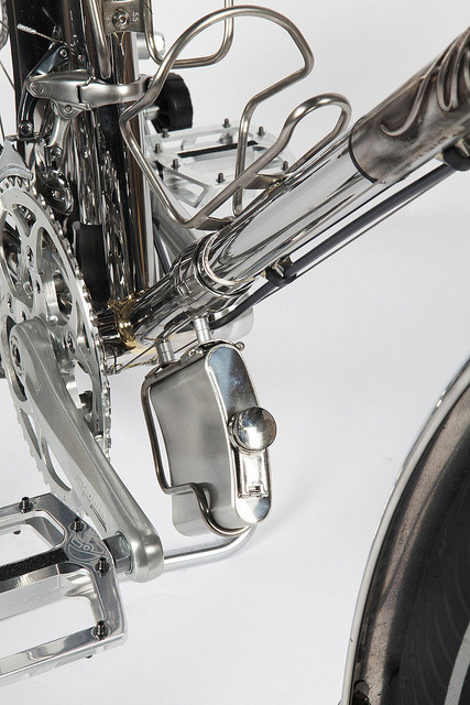 cccyle:  One more! Ahearne Stainless Steel touring bike. Check out that flask holder!