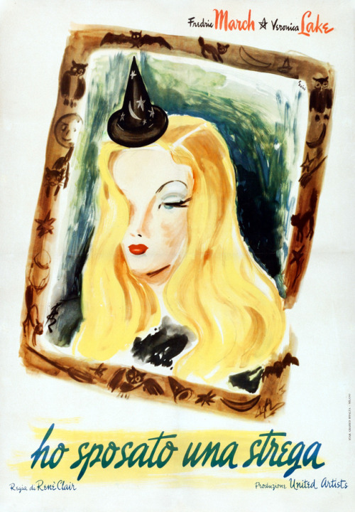 I Married a Witch (United Artists, 1945). Ercole Brini Artwork.