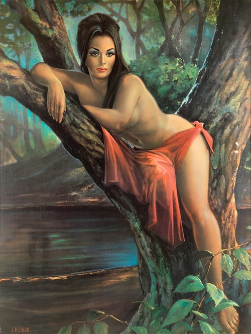 artbeautypaintings:Woodland goddess - J.H. Lynch
