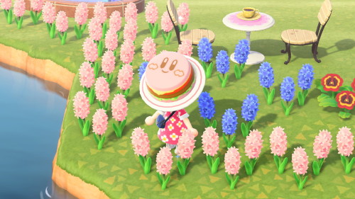 I made the new Kirby hats!- Kirby cafe- Kirby cafe Hamburger Please check the code on my twitter :)h