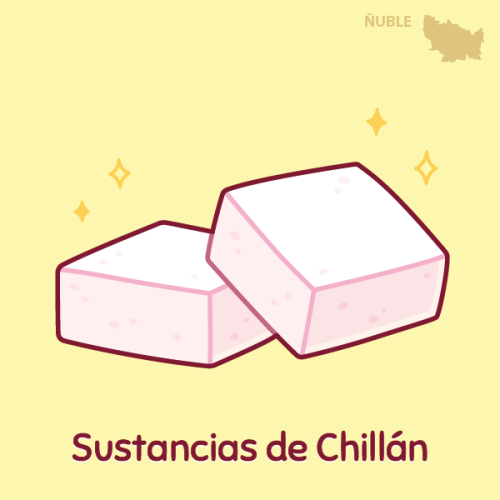 #DessertsOfChile Region: ÑubleIn Chile marshmallows are called “Sustancias” (literally: 