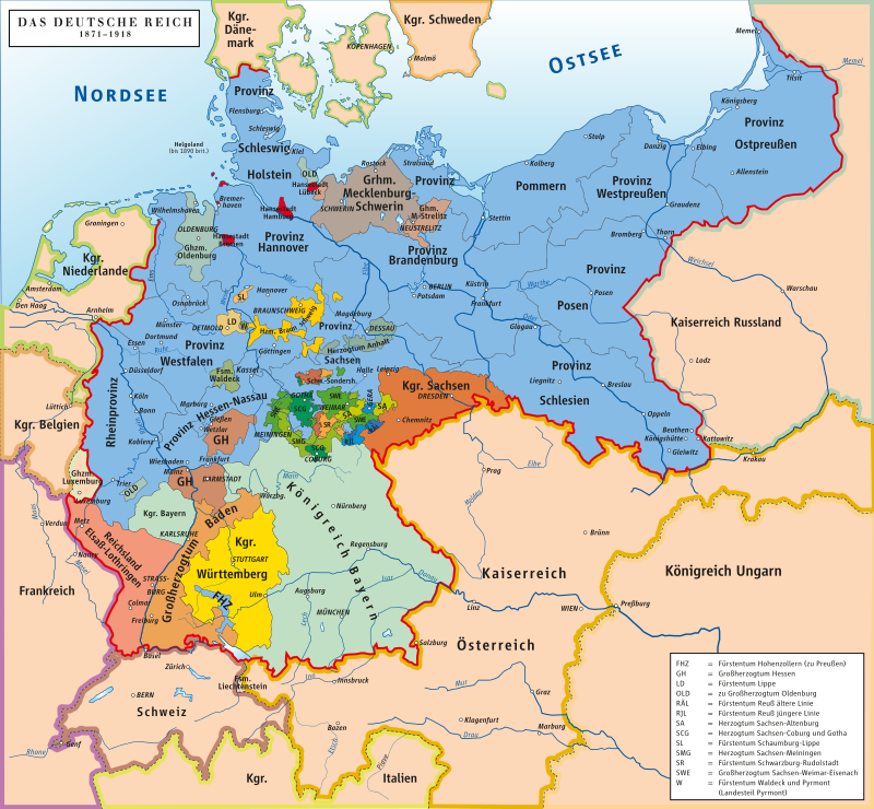 German Empire Map