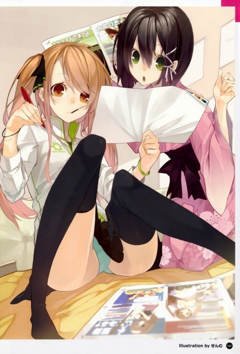 【二次・ZIP】みどりの日なので、緑色の下着を身に付けた女の子の画像 | 桃色虹画像 -二次元萌え画像エロ画像まとめ-