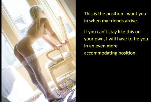 XXX This is the position I want you in when my photo