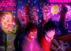 chibigaia-art: Voltron Arcade! This is one