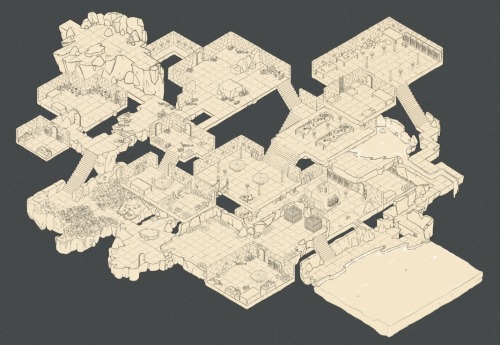 A bigger map I made for my DnD players a little bit ago!I’ve been working on each modular element se