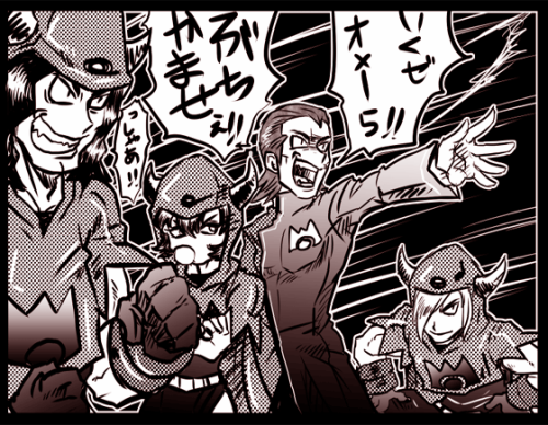 azazel-13: team Magma vs team Aqua   in special comic!!