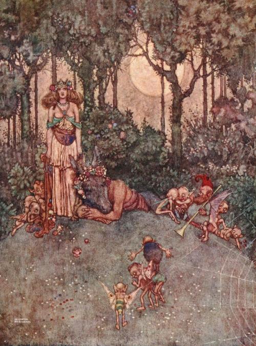 le-plus-beau-des-mensonges:  TITANIA, Queen of the Fairies Illustrations by William Heath Robin