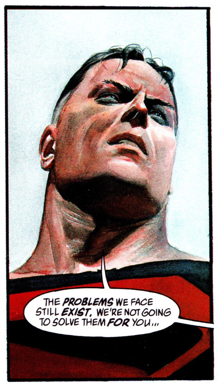 comicbookvault:  KINGDOM COME #4 (Aug. 1996)Art by Alex RossWords by Mark Waid 